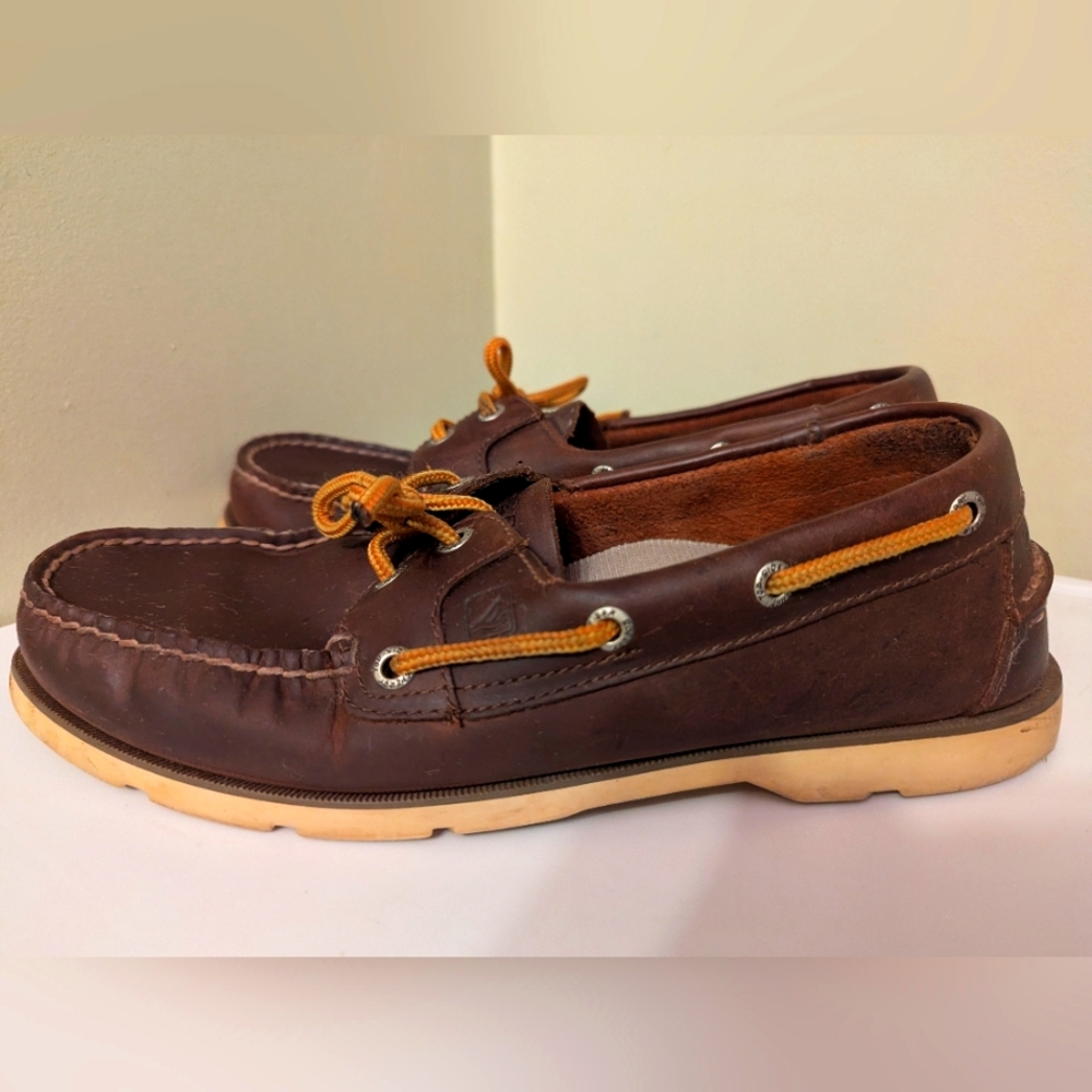 Dock Siders Brown Leather Boat Shoes Sperry Top-Siders